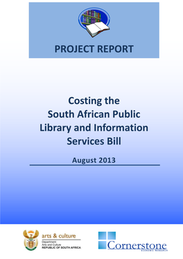 Costing the South African Public Library and Information Services Bill