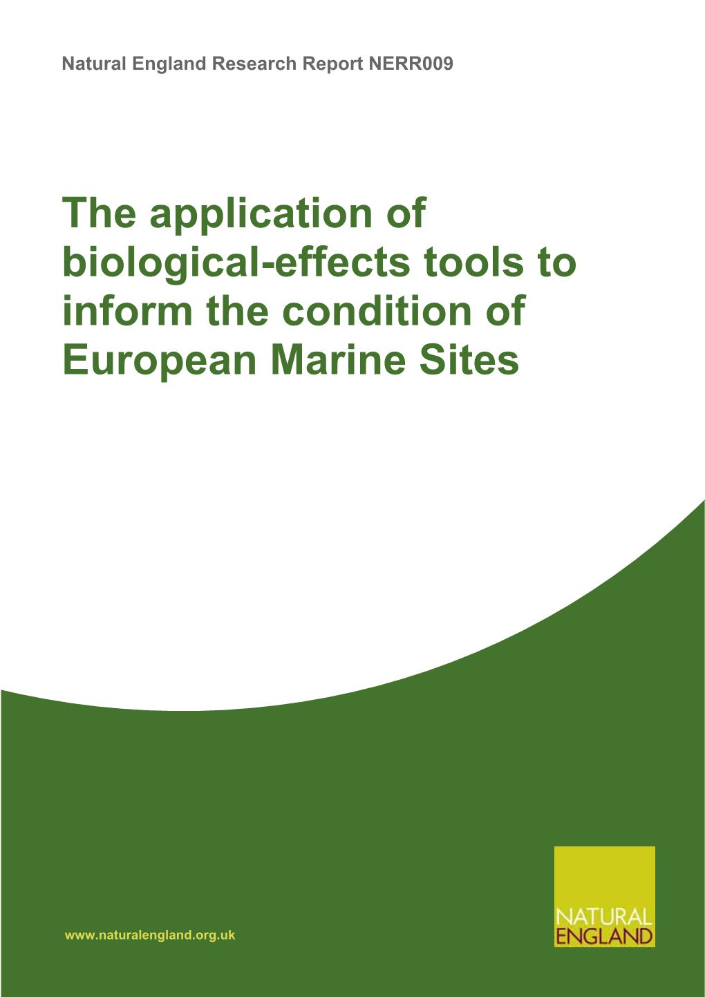 Natural England Research Report NERR009