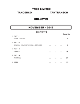 Tneb Limited Tangedco Tantransco Bulletin