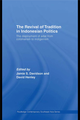 The Revival of Tradition in Indonesian Politics