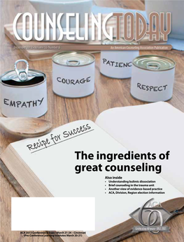 The Ingredients of Great Counseling