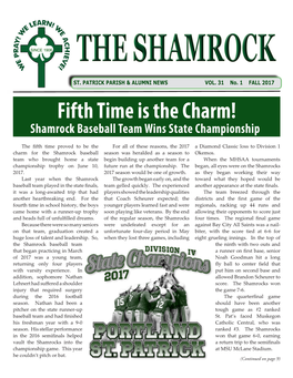 Fifth Time Is the Charm! Shamrock Baseball Team Wins State Championship!