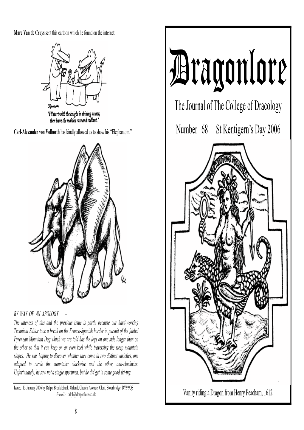 Dragonlore Issue 68 11-02-06