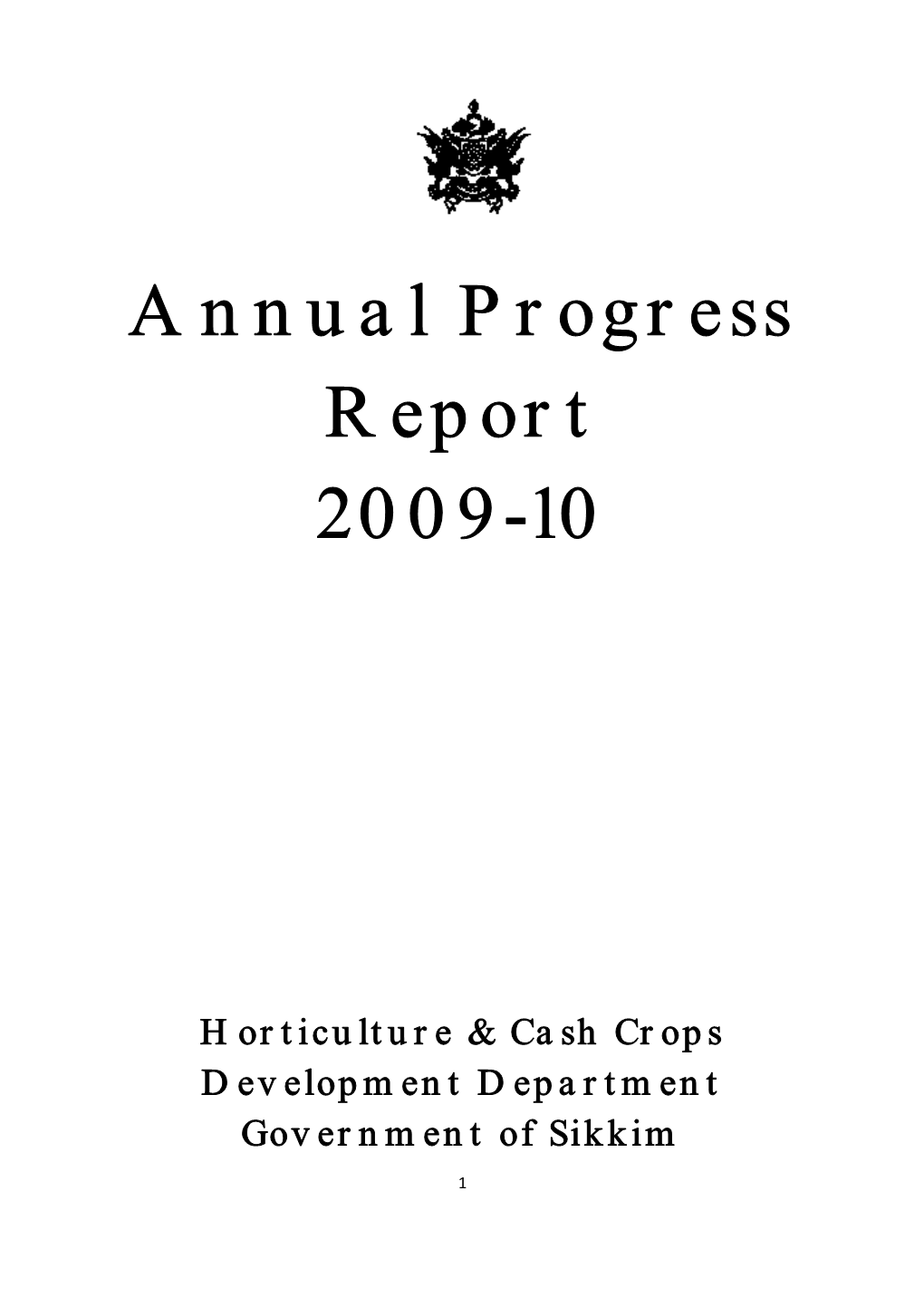 Annual Progress Report 2009-10