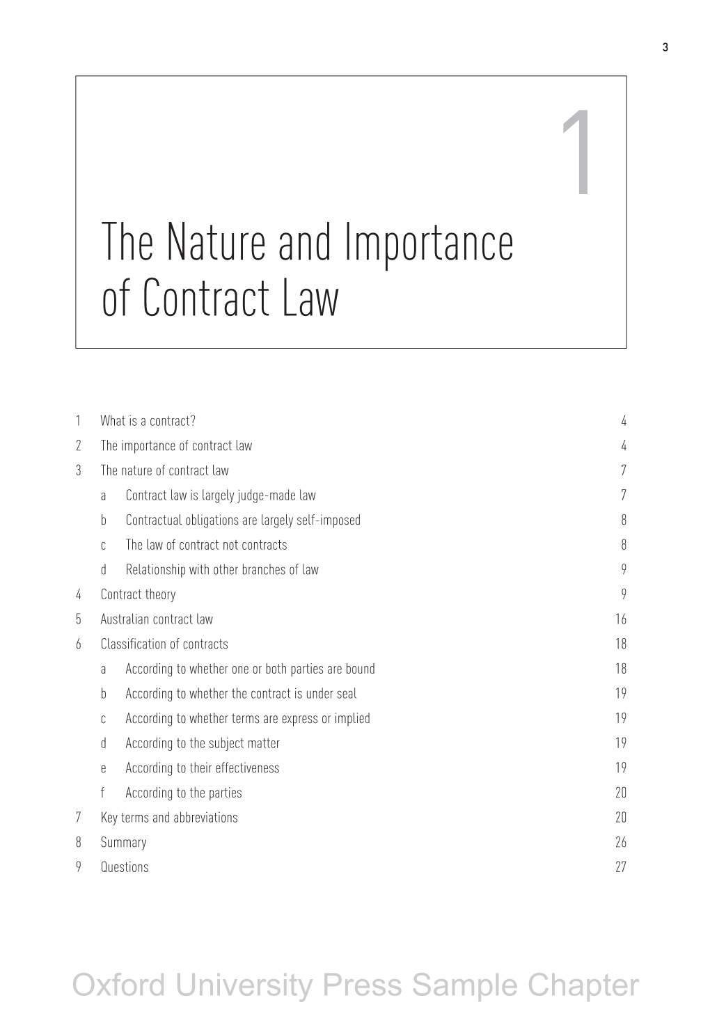The Nature and Importance of Contract Law