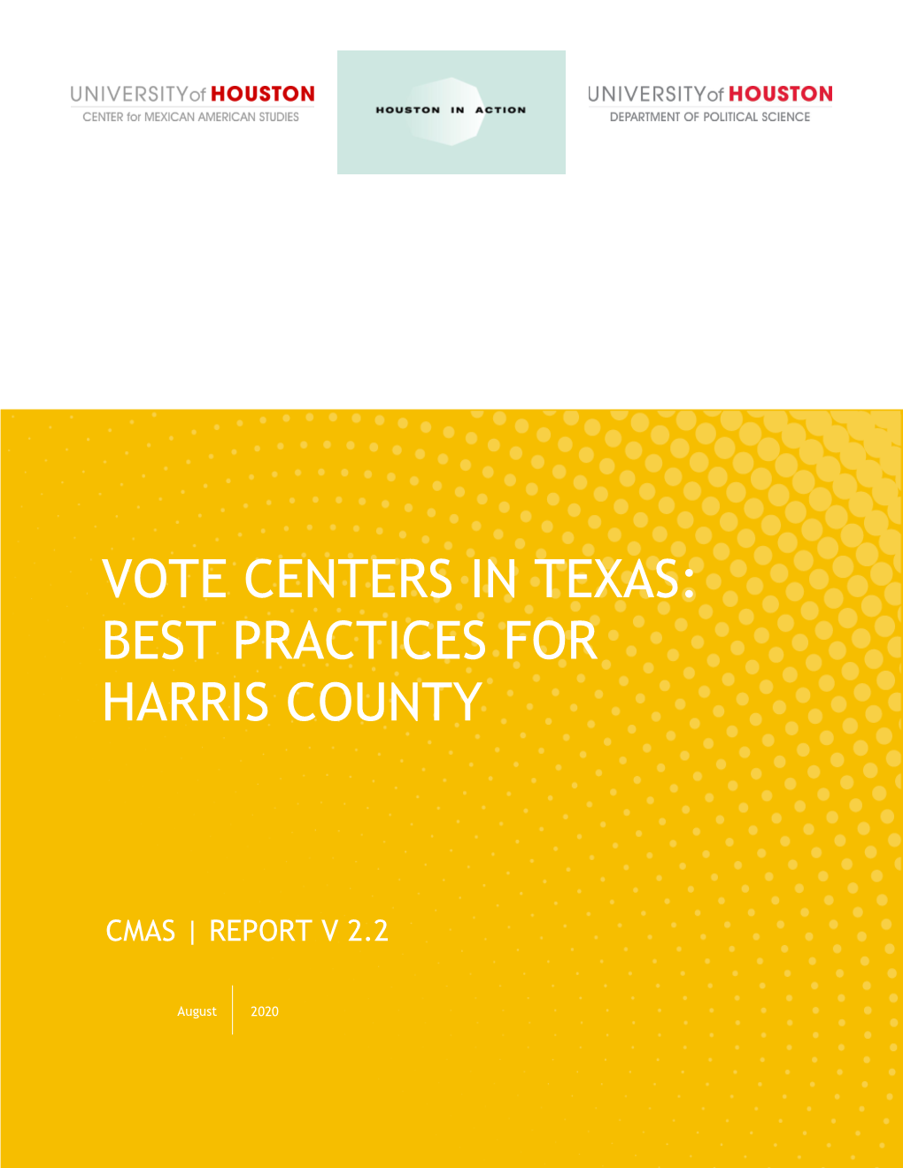 Vote Centers in Texas: Best Practices for Harris County