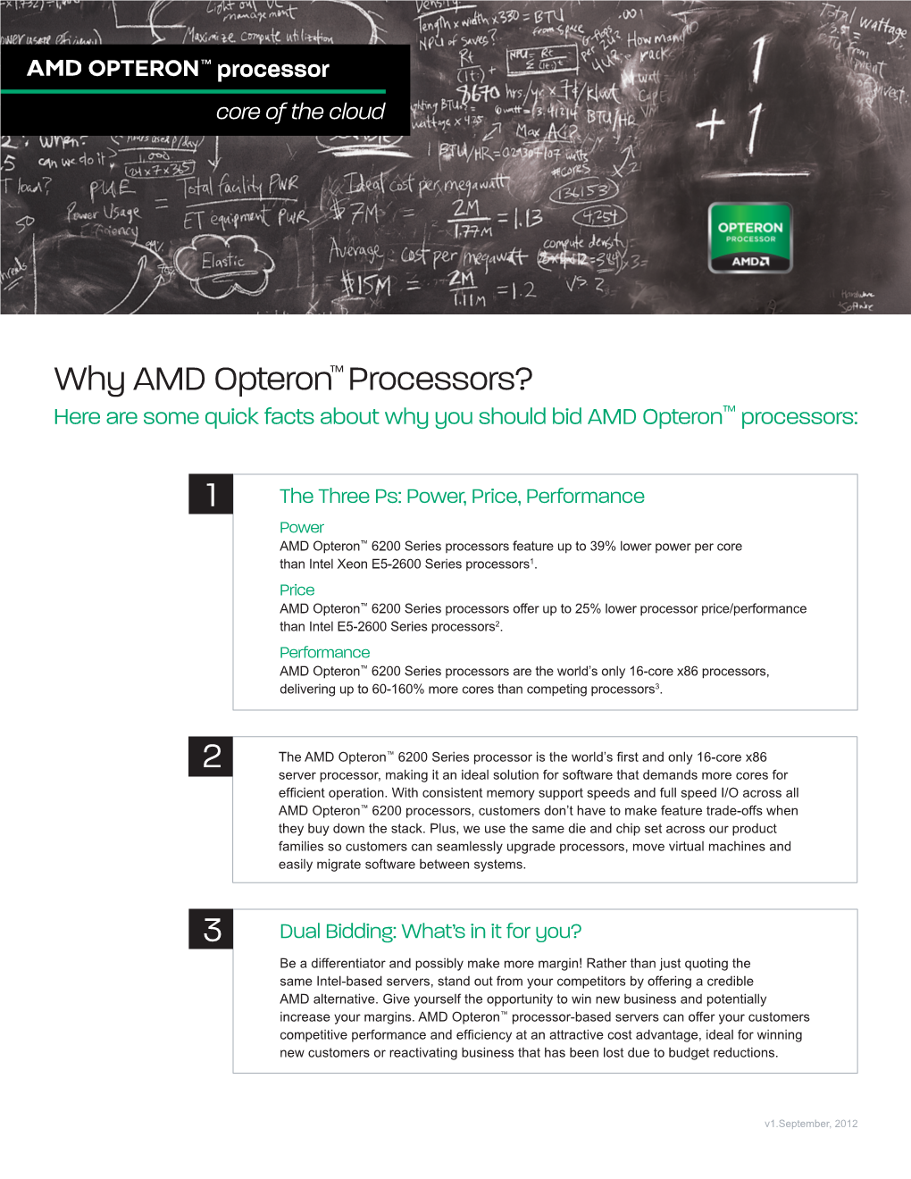 Why AMD Opteron Processors?