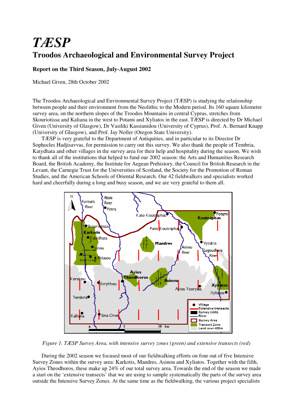 TÆSP Troodos Archaeological and Environmental Survey Project