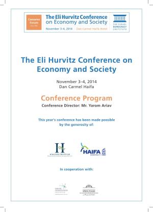 The Eli Hurvitz Conference on Economy and Society on Economy