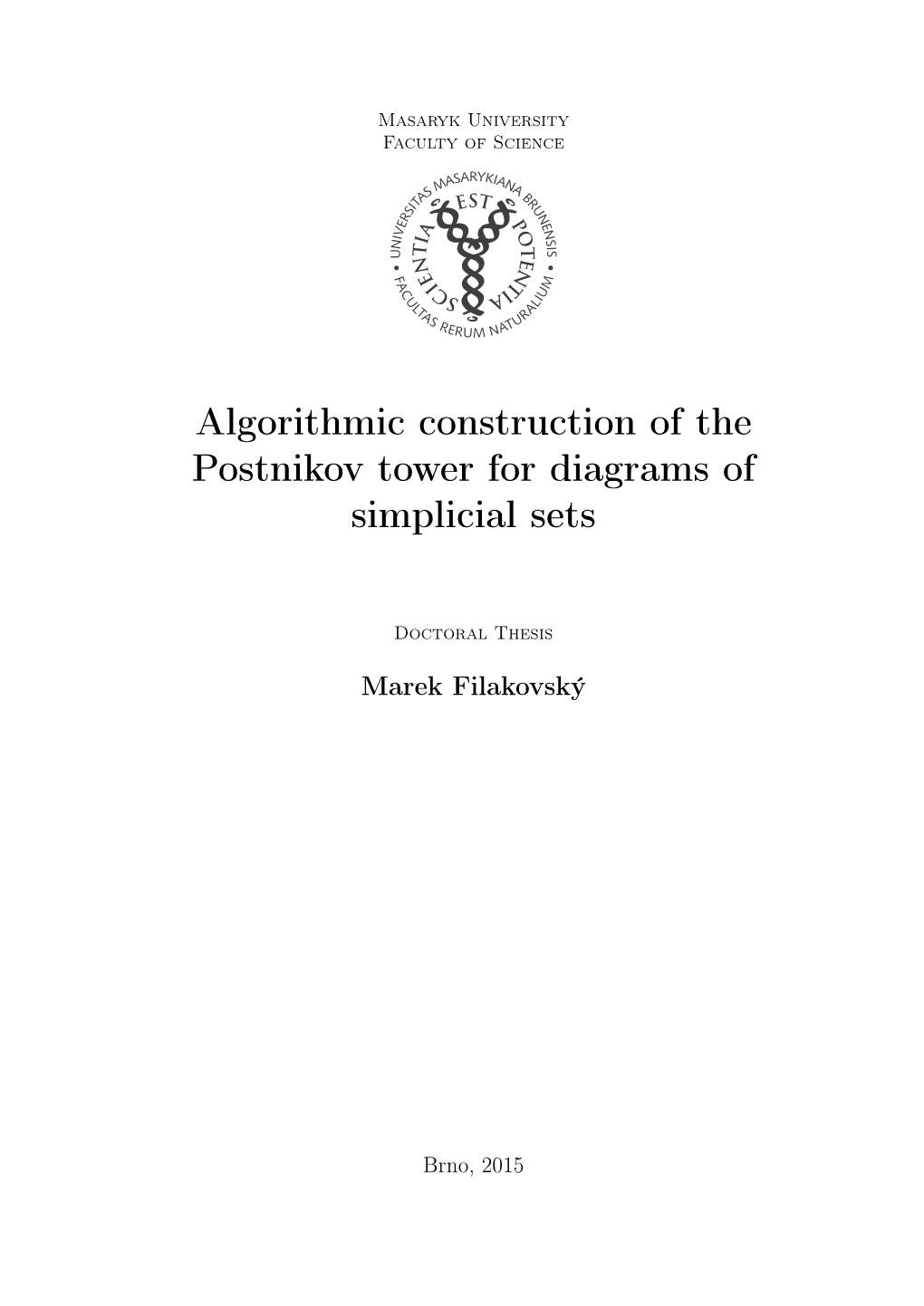 Algorithmic Construction of the Postnikov Tower for Diagrams of Simplicial Sets