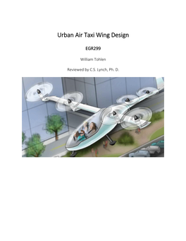 Urban Air Taxi Wing Design