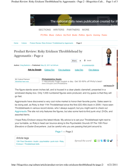 Product Review: Roky Erickson Throbblehead by Aggronautix - Page 2 - Blogcritics Cult