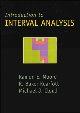 Introduction to INTERVAL ANALYSIS