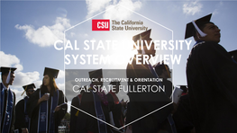 Cal State University System Overview