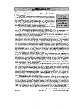 57 Women Continued from Page 11 Laugh, Like Wear Toilet Paper Clothes on the Cover of Their E.P., Blow It out Your A**, It's Veruca Salt