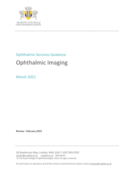 Ophthalmic Imaging Guidance