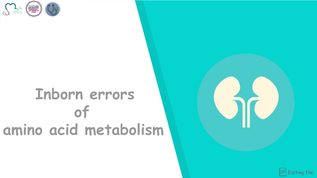 Inborn Errors of Amino Acid Metabolism