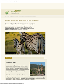 Kariega Game Reserve | Volunteer South Africa | Working Abroad