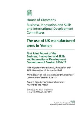 The Use of UK‑Manufactured Arms in Yemen