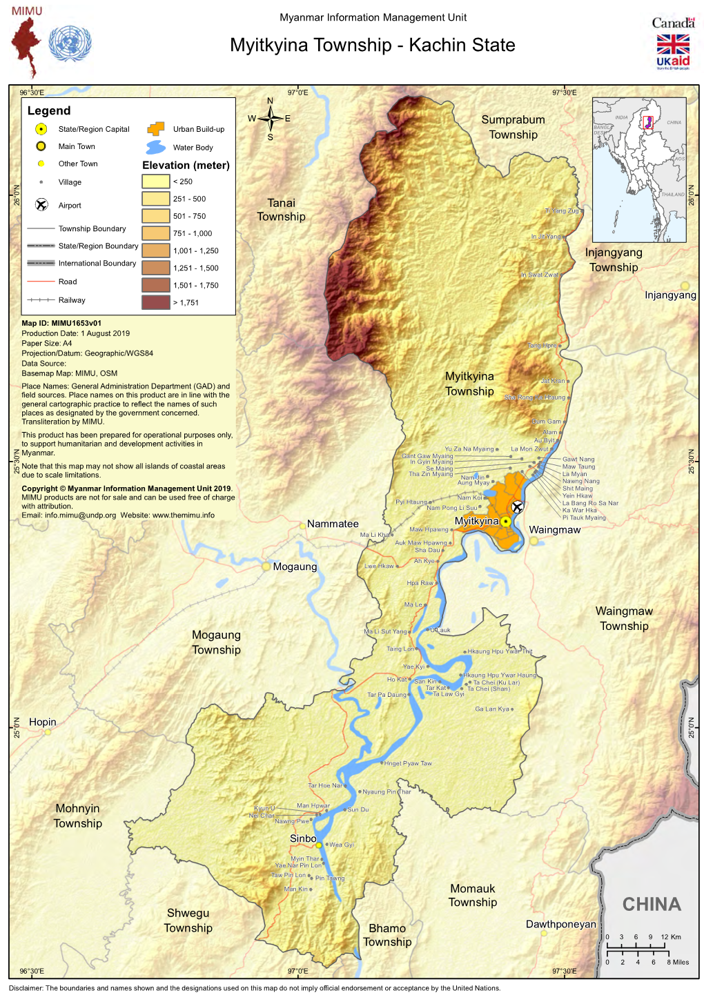 CHINA Myitkyina Township