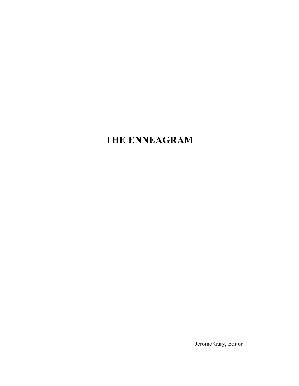 The Enneagram