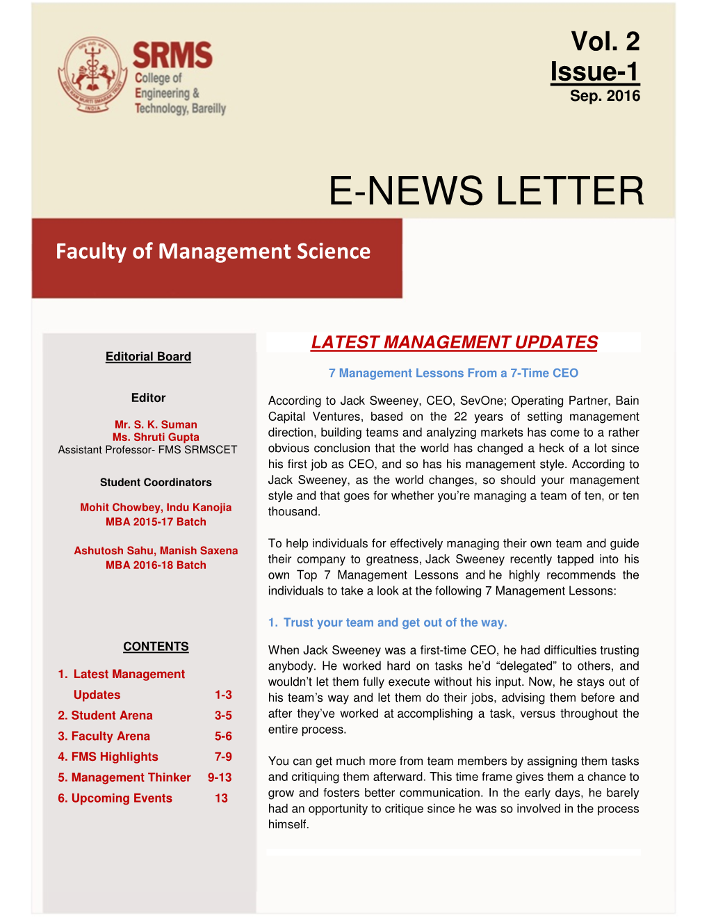 E-News Letter