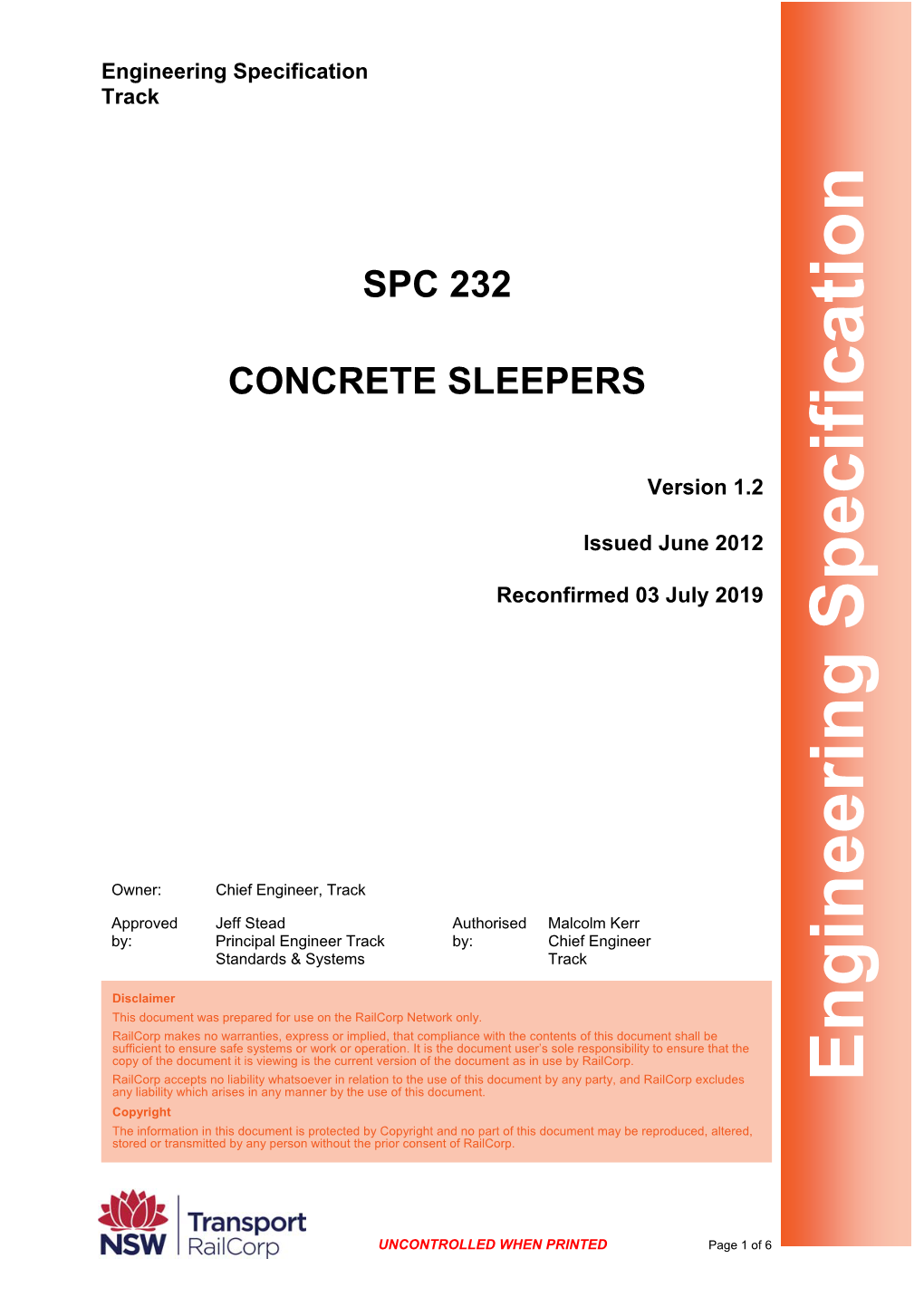 Concrete Sleepers
