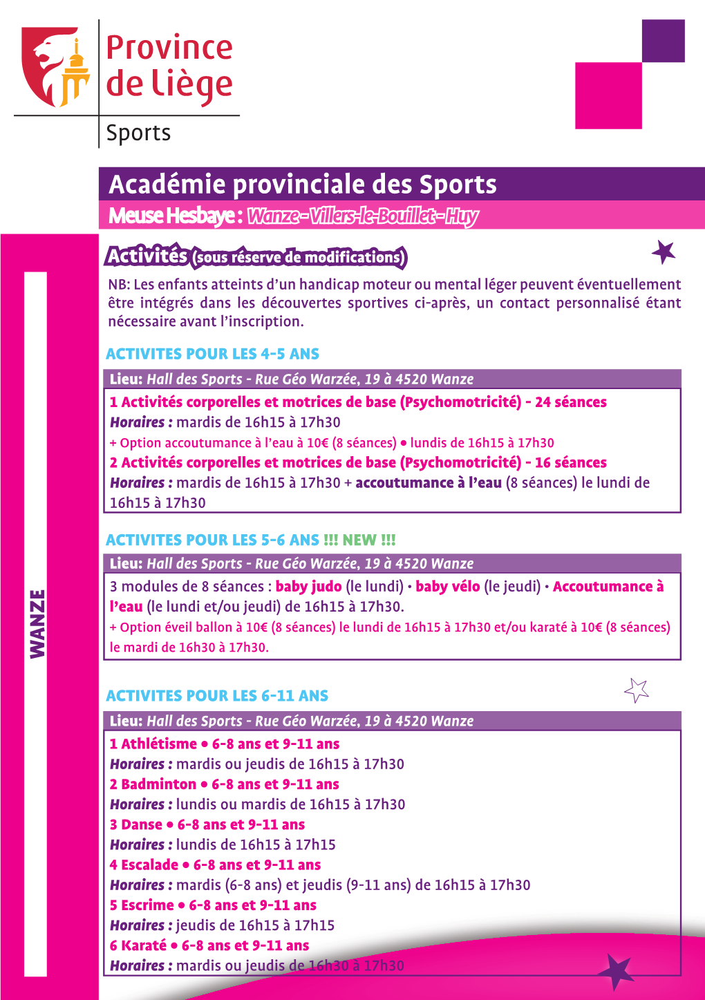 Académie Provinciale Des Sports