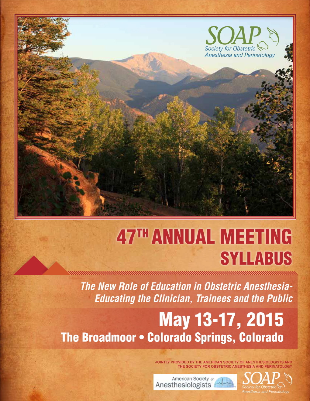 47Th Annual Meeting Syllabus