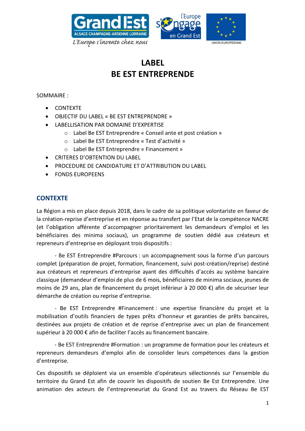 Label-Be-Est-Entreprendre-Aac-2020-V2.Pdf