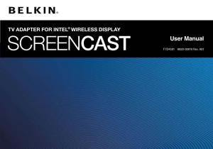 Screencast TV Adapter for Intel Wireless Display