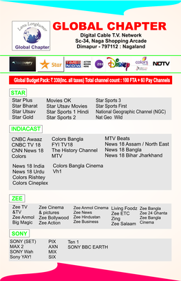 Backup of TV Channel Paln