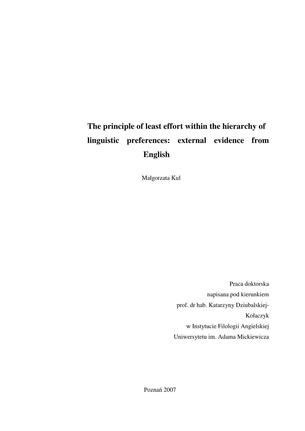 the-principle-of-least-effort-within-the-hierarchy-of-linguistic