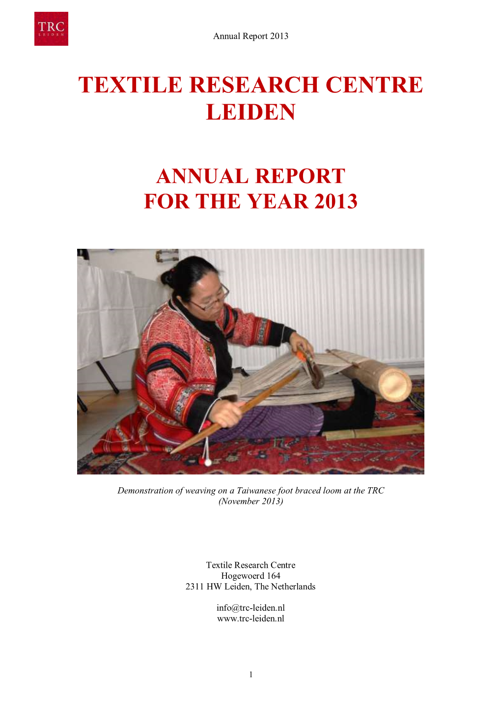 TRC Annual Report 2013