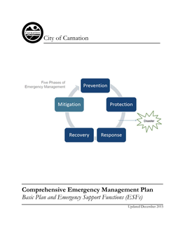 Carnation Comprehensive Emergency Management Plan, December 2015