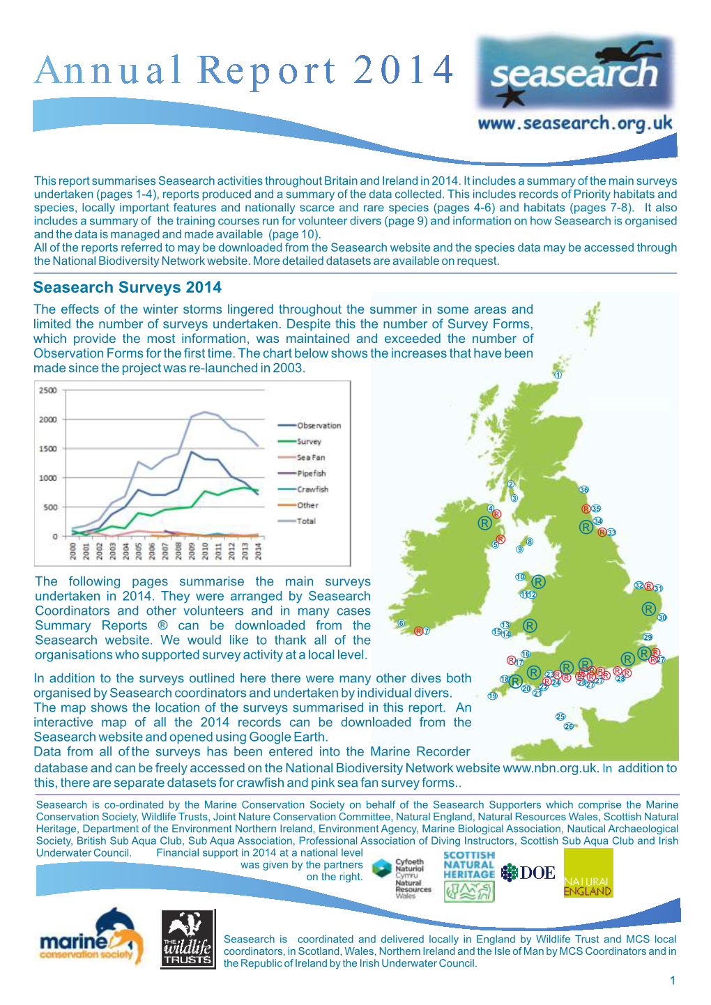 Seasearch Annual Report 2014