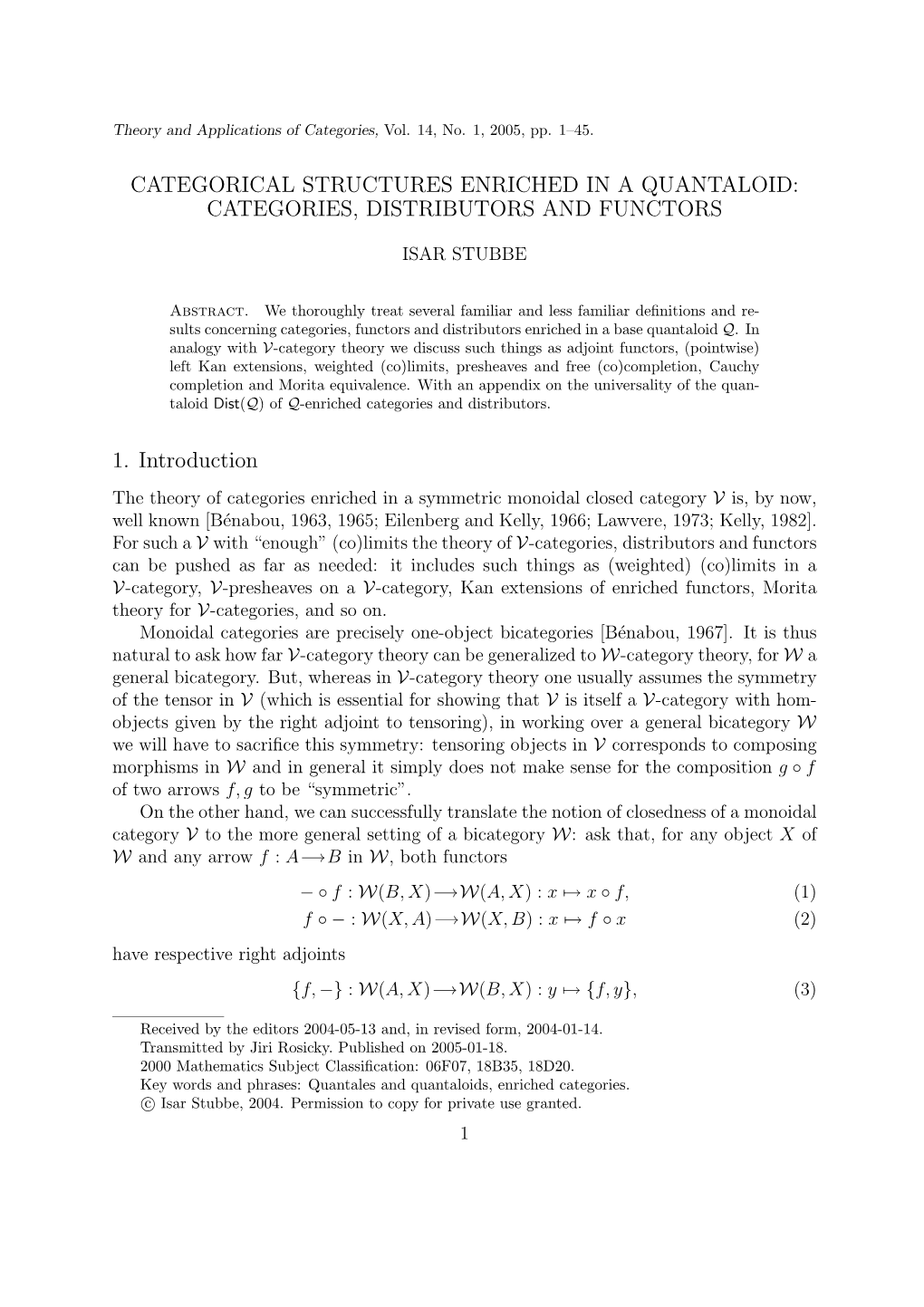 Categorical Structures Enriched in a Quantaloid: Categories, Distributors and Functors