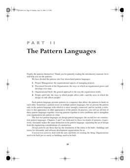 The Pattern Languages