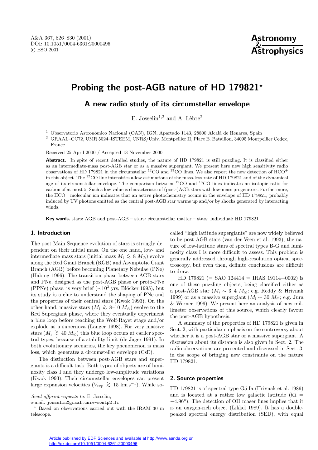Probing the Post-AGB Nature of HD 179821?