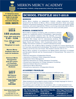 School Profile 2017-2018