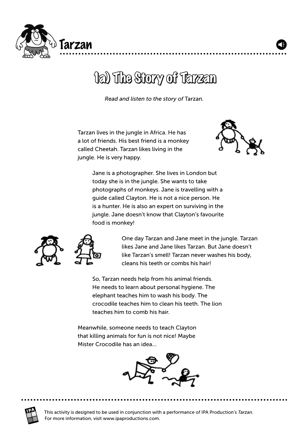 Tarzan 1A) the Story of Tarzan