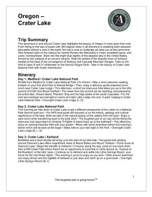 Oregon – Crater Lake