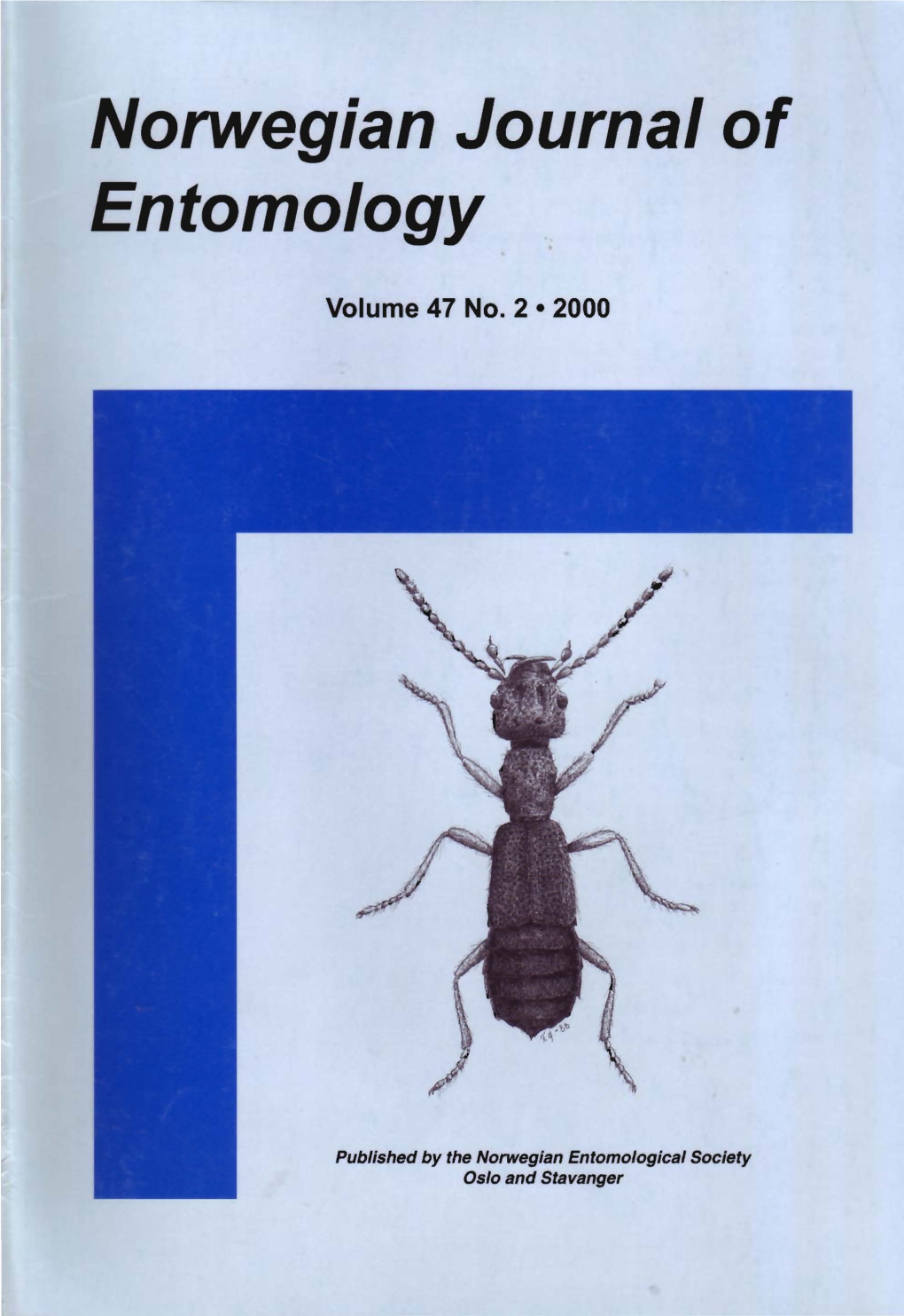 Norwegian Journal of Entomology