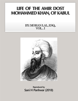Life of Amir Dost Mohammed Khan of Kabul, Volume