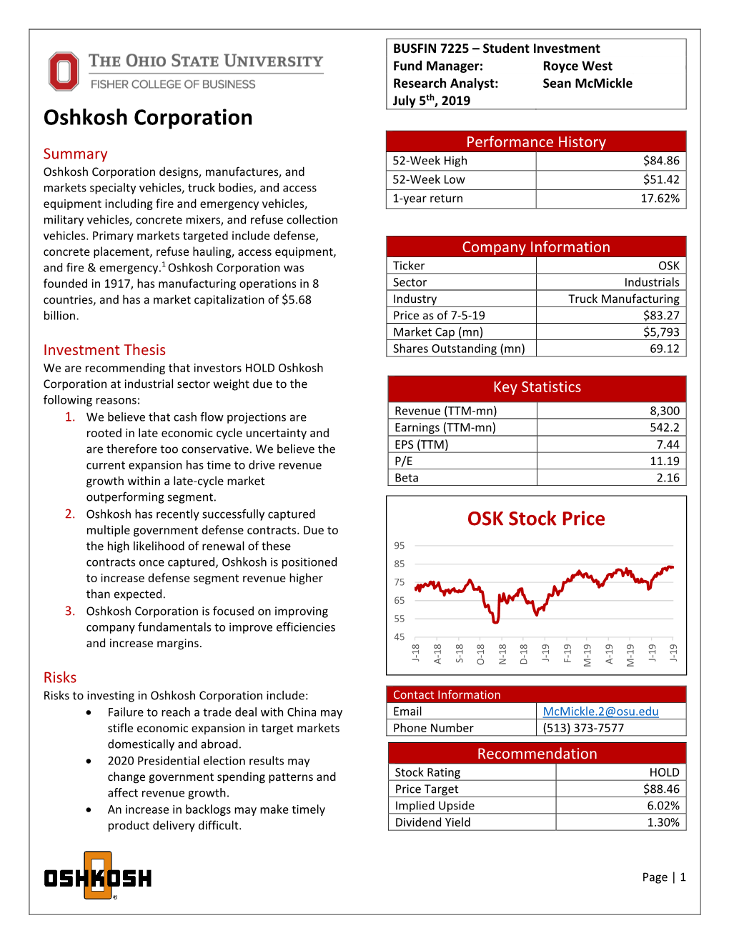 Oshkosh Corporation