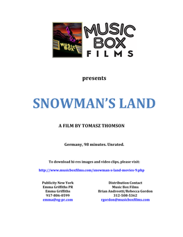 SNOWMAN's LAND an Unmissable Genre Classic