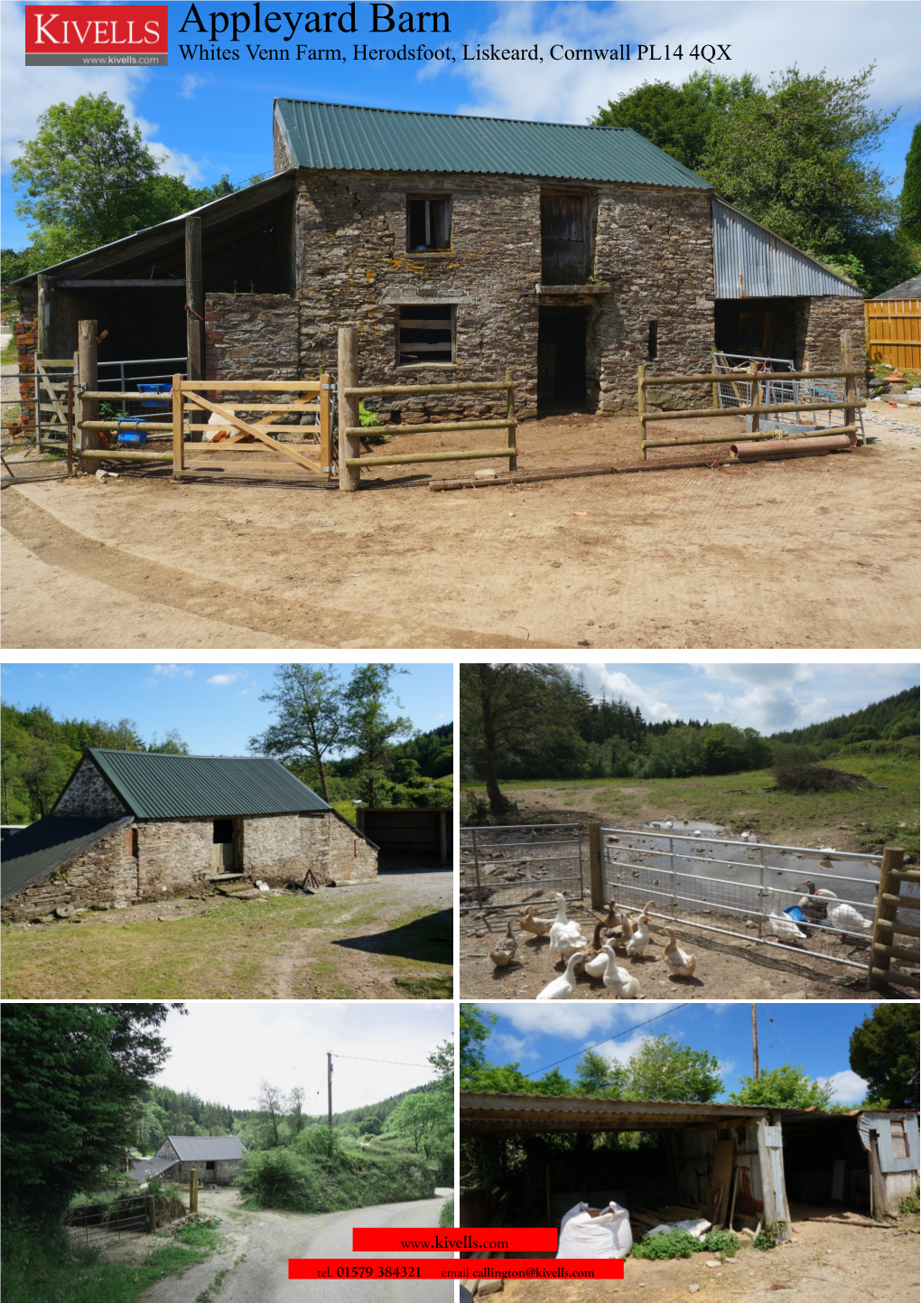 Appleyard Barn Whites Venn Farm, Herodsfoot, Liskeard, Cornwall PL14 4QX
