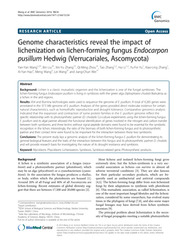 Genome Characteristics Reveal the Impact Of