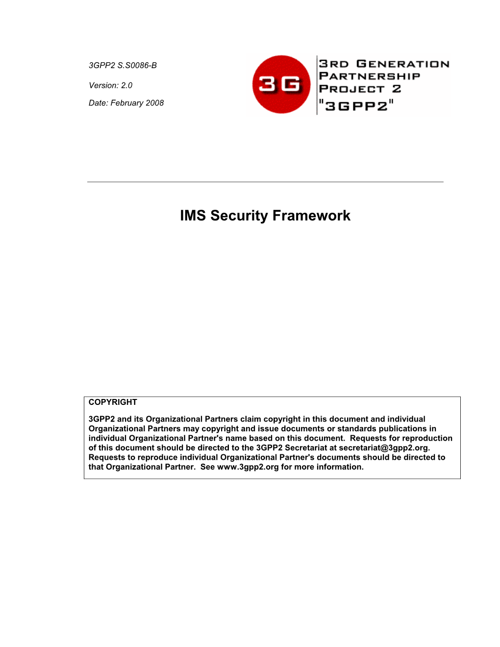 IMS Security Framework