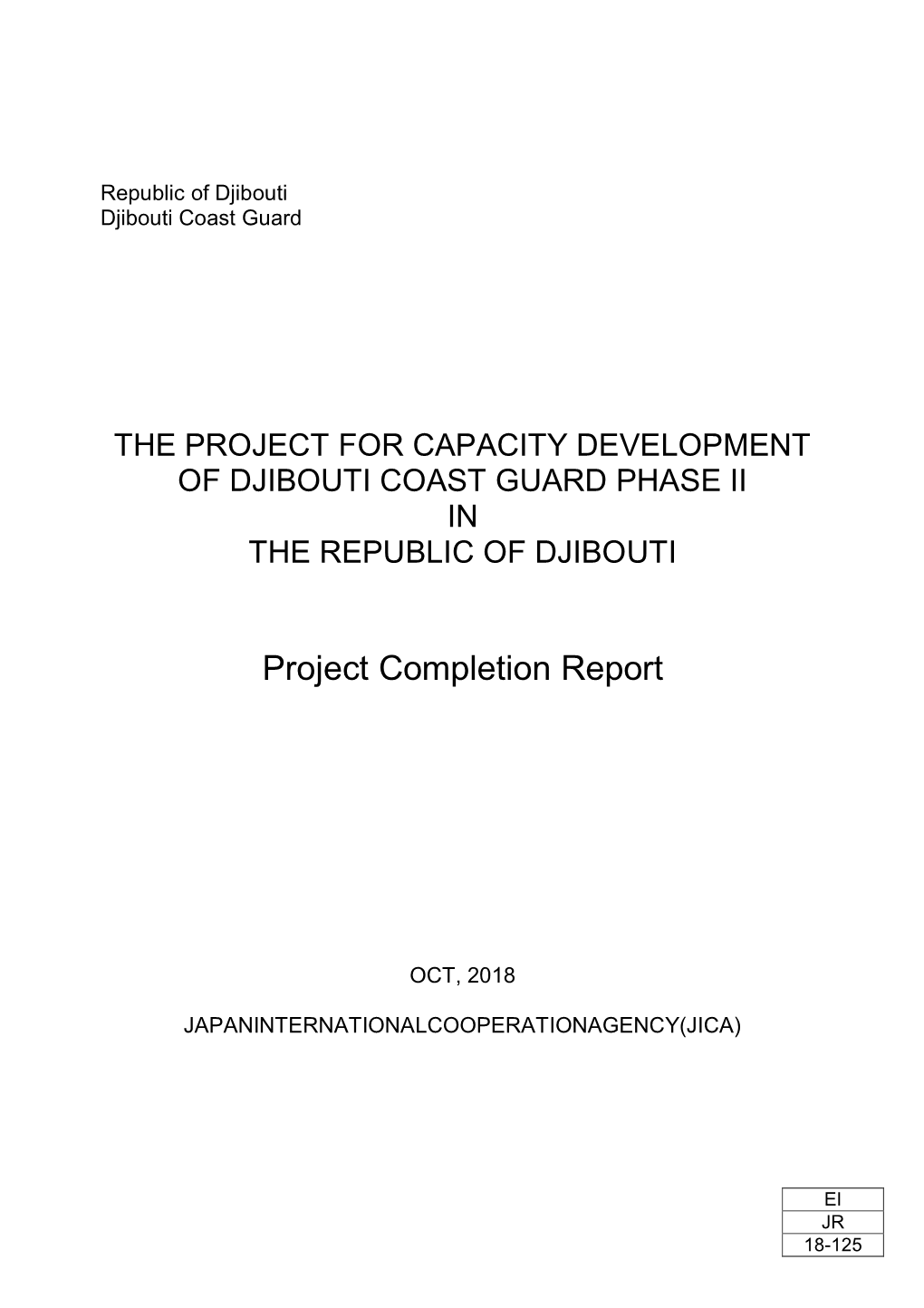 Project Completion Report